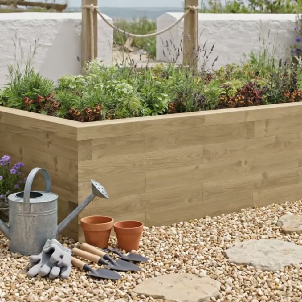 Moestuinbak - Bestseller - Extra hoog / 225 x 112,5 x 55 cm