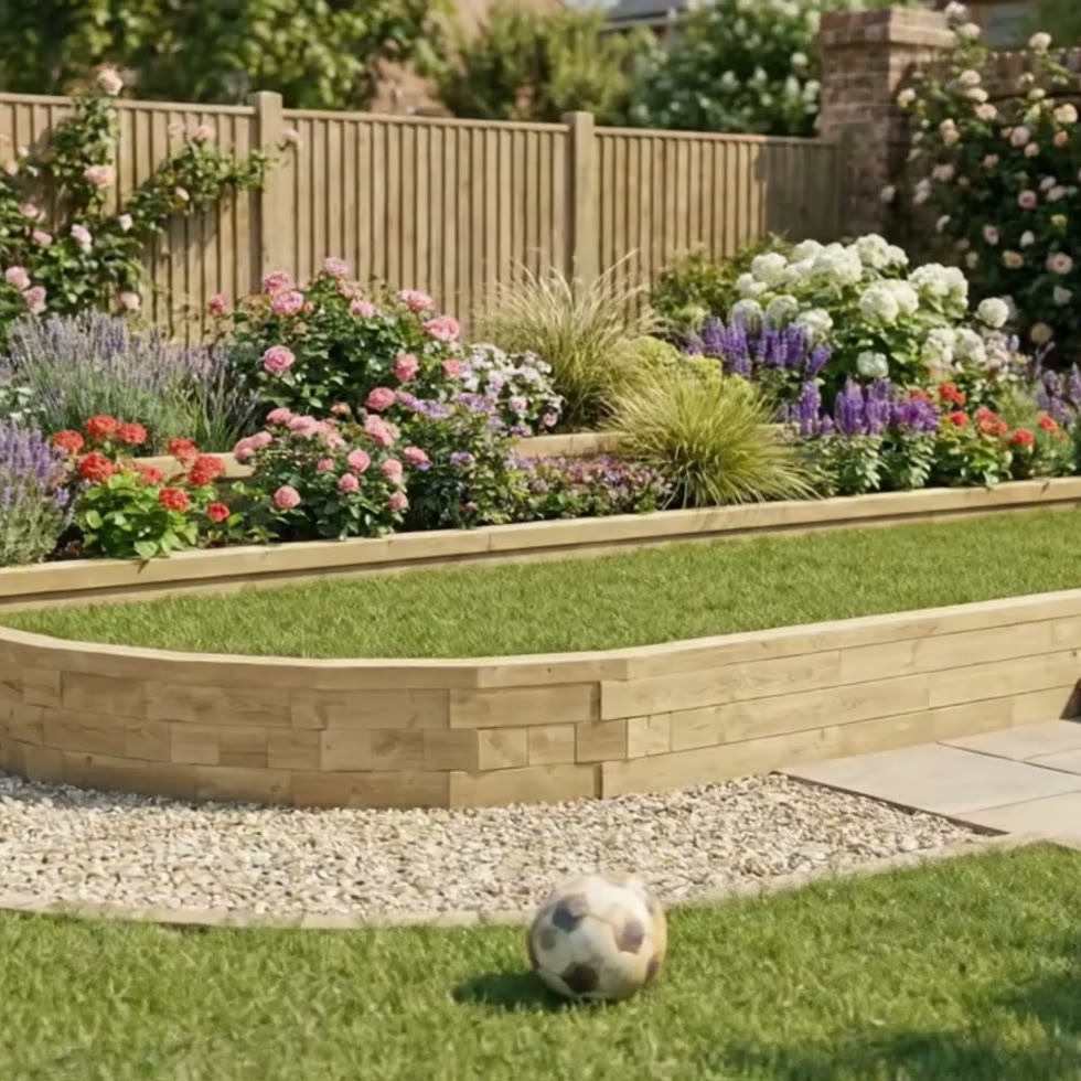 Keermuur - Meerdere Niveaus / 6m x 3.33m