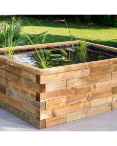 Verhoogde vijvers / Ontwerp vorm en grootte