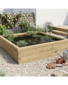 Vijverbak Koi - Laag / 187,5 x 187,5 x 45 cm