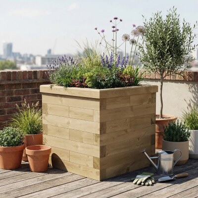 Houten plantenbak - Groot / 0,75 x 0,75 x 0,75 m