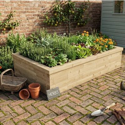 Allotment Raised Bed / 2.025 x 1.2 x 0.45m