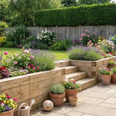 Keermuur Terras / 300 x 75 x 55 cm 