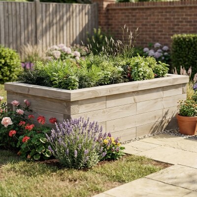 Moestuinbak - Standaardgrootte / 150 x 75 x 45 cm