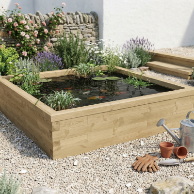 Vijverbak Koi - Laag / 187,5 x 187,5 x 45 cm