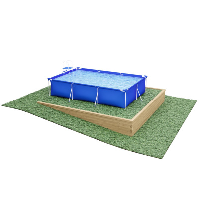 Bovengronds zwembad - basis voor hellingen / 4,125 x 4,125 x 0,65 m