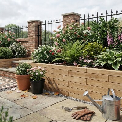 Keermuur - Treinbielzen Alternatief / 412,5 x 75 cm