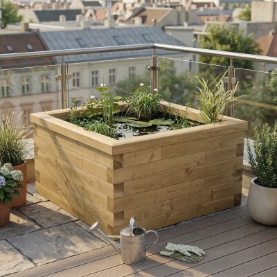 Vijverbak - Vierkant / 112,5 x 112,5 x 65 cm