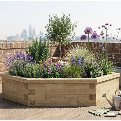 Moestuinbak met hoek - Hoog / 112,5 x 112,5 x 55 cm