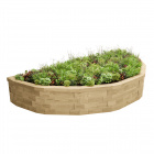 Semicircular Raised Bed / 3 x 1.5 x 0.45m