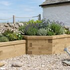 Driedelige Moestuinbak - Multi-niveau / 302,4 x 94,9 x 45 cm