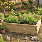 Heart Shaped Flower Bed / 2.115 x 1.5 x 0.45m