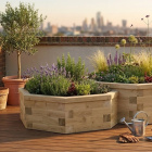 Dubbele Achthoekige Moestuinbak / 254,8 x 152,4 x 55 cm