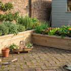 Plantenbak voor op het terras / 3,75 x 3,75 x 0,65 m