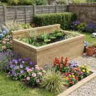 Verhoogde vijver met lage achterwand / 1.875 x 1.125 x 0.65m