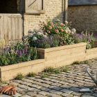 Extra lange Moestuinbak - Multi-niveau  / 375 x 75 x 45 cm