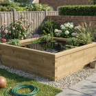 Vijverbak Koi - Vierkant/Hoog / 150 x 150 x 55 cm