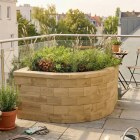 Kleine Moestuinbak - Puntovaal / 75 x 75 x 55 cm