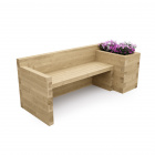 Tuinbank met Moestuinbak / 202,5 x 75 x 75 cm