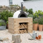 Pizzaoventafel voor in de tuin / 1,2 x 0,9 x 0,95 m