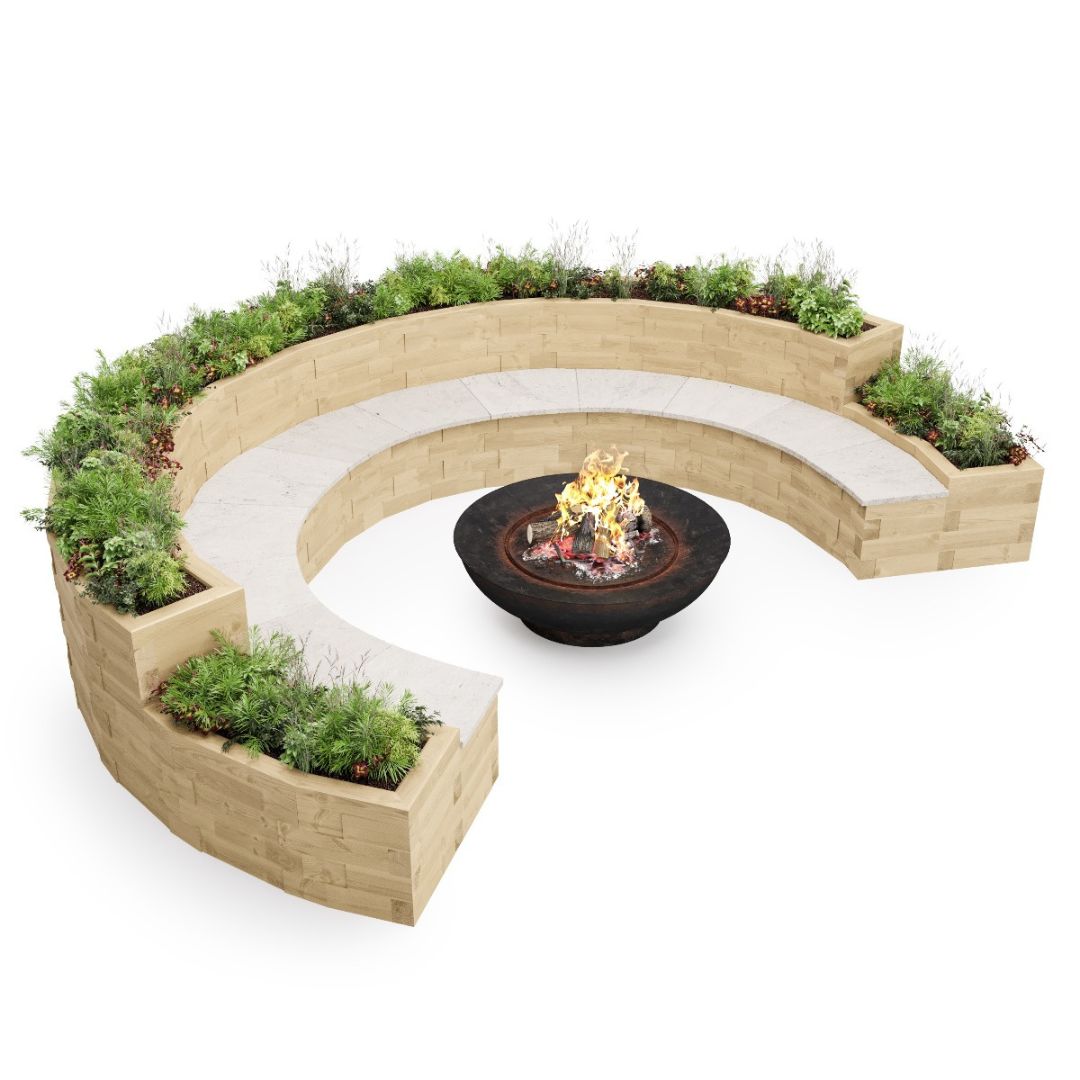 Fire-pit-planter-bench